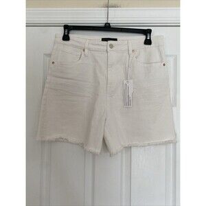 Sanctuary Denim NEW Women’s Casual White Denim Raw Hem Shorts Size 32